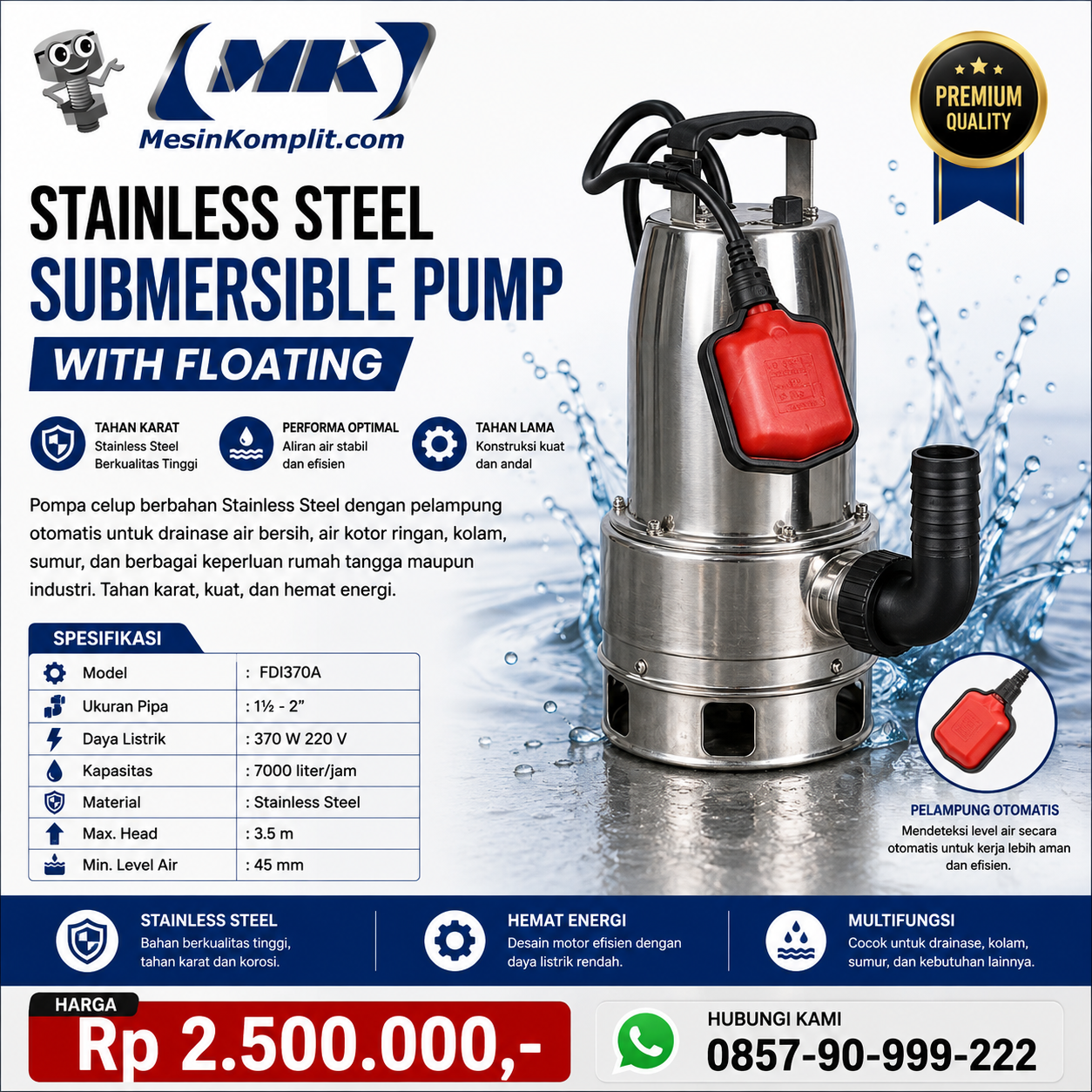 Submersible Air Laut (PMP...